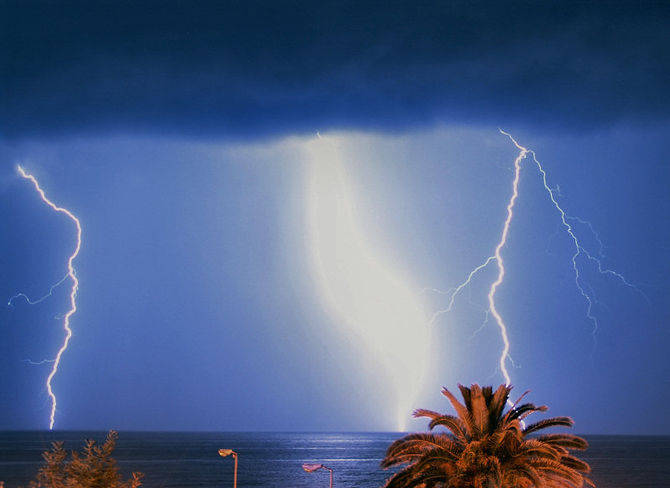 Previsti forti temporali, dalle 13 alle 19 è allerta meteo gialla su tutta la Costa Azzurra