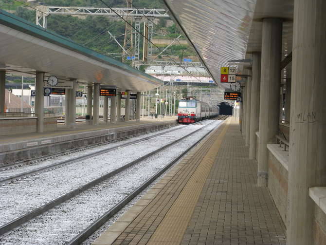 Pannelli informativi stazione Ferroviaria Taggia