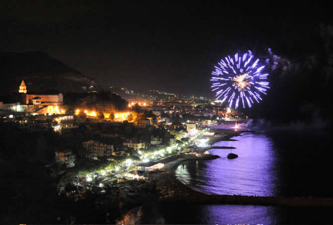 Fuochi artificio 2009 Ventimiglia San Secondo