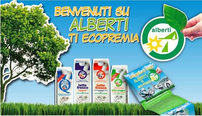 Latte Alberti “ECO-PREMIA” i consumatori