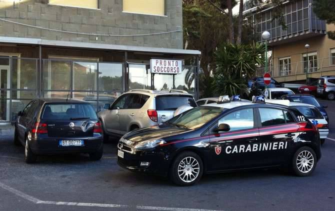 Carabinieri ospedale Imperia Caltagirone ricoverato