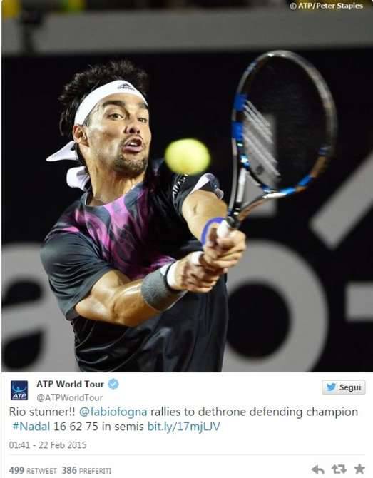 fognini tweet atp rio