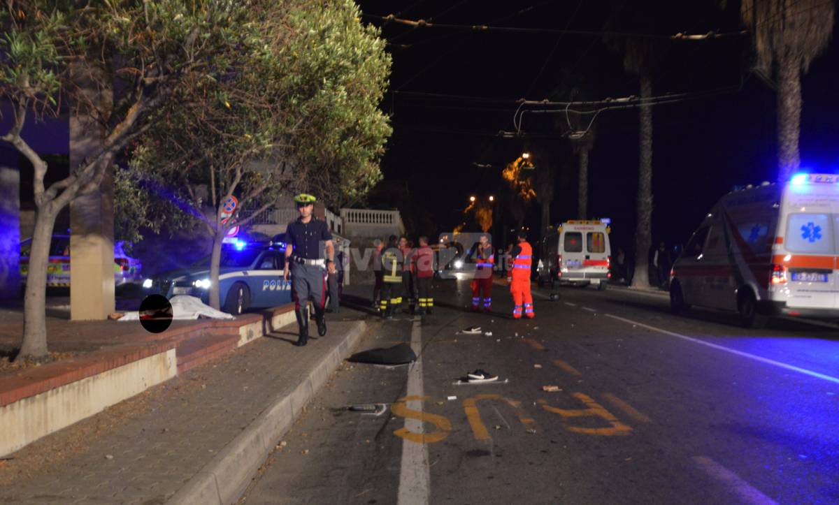 incidente mortale gabriele sabattini 115 118 notturna 113 sanremo