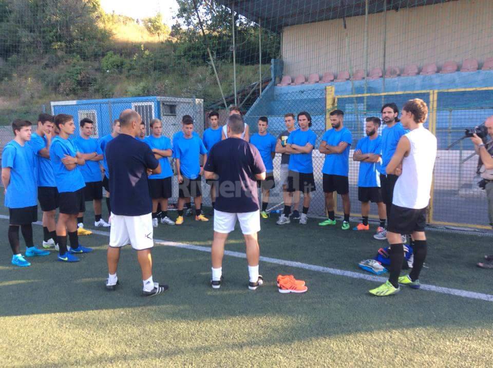 Primo allenamento per i neroazzurri di mister Bocchi. L’Imperia prepara il suo campionato