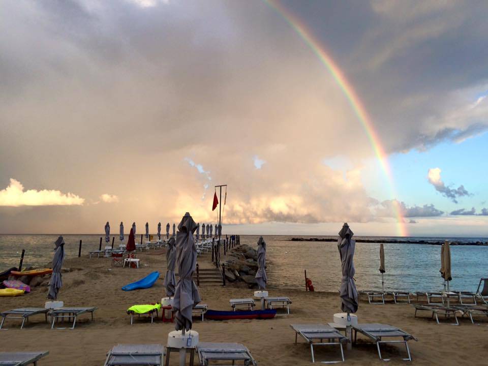 arcobaleno tromba marina