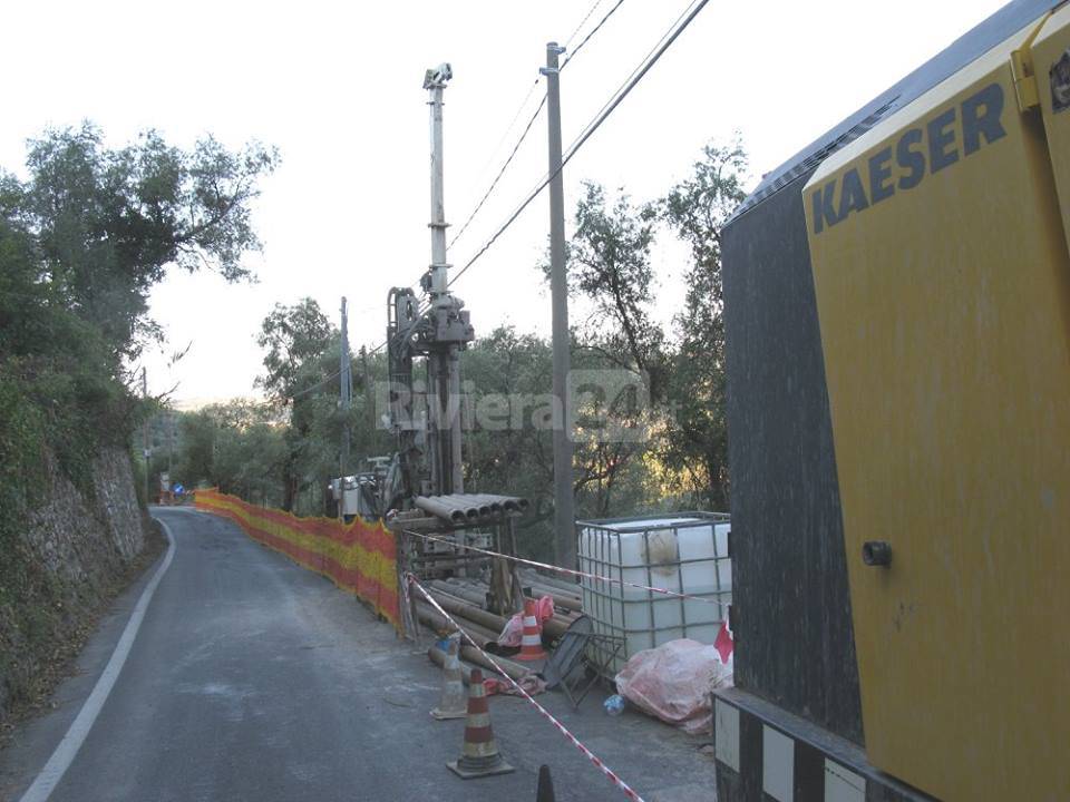 Strada per Montegrazie di Imperia, partiti gli interventi per rimuovere la frana