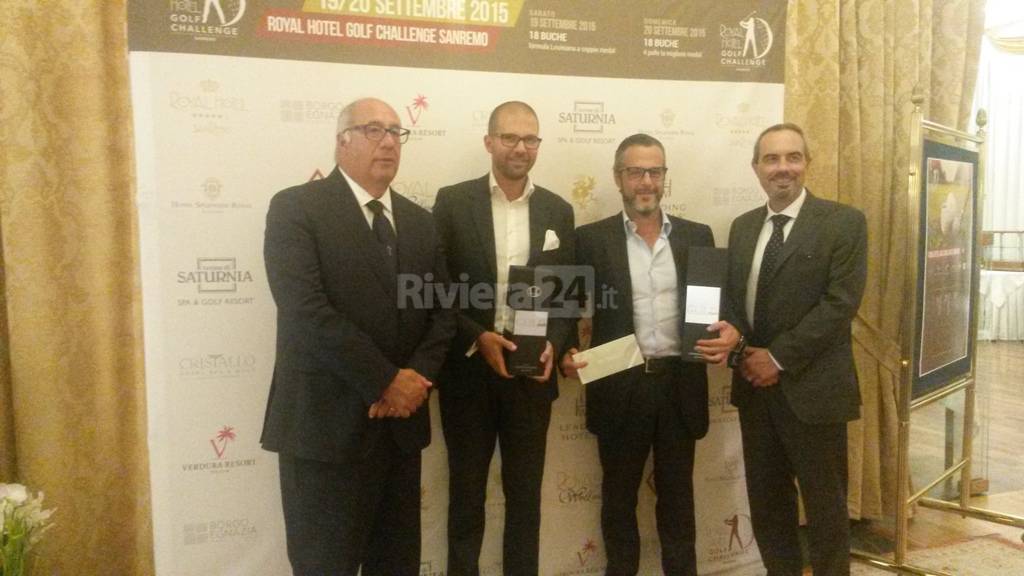 La cena di gala e premiazione della “Royal Hotel Golf Challenge Sanremo”