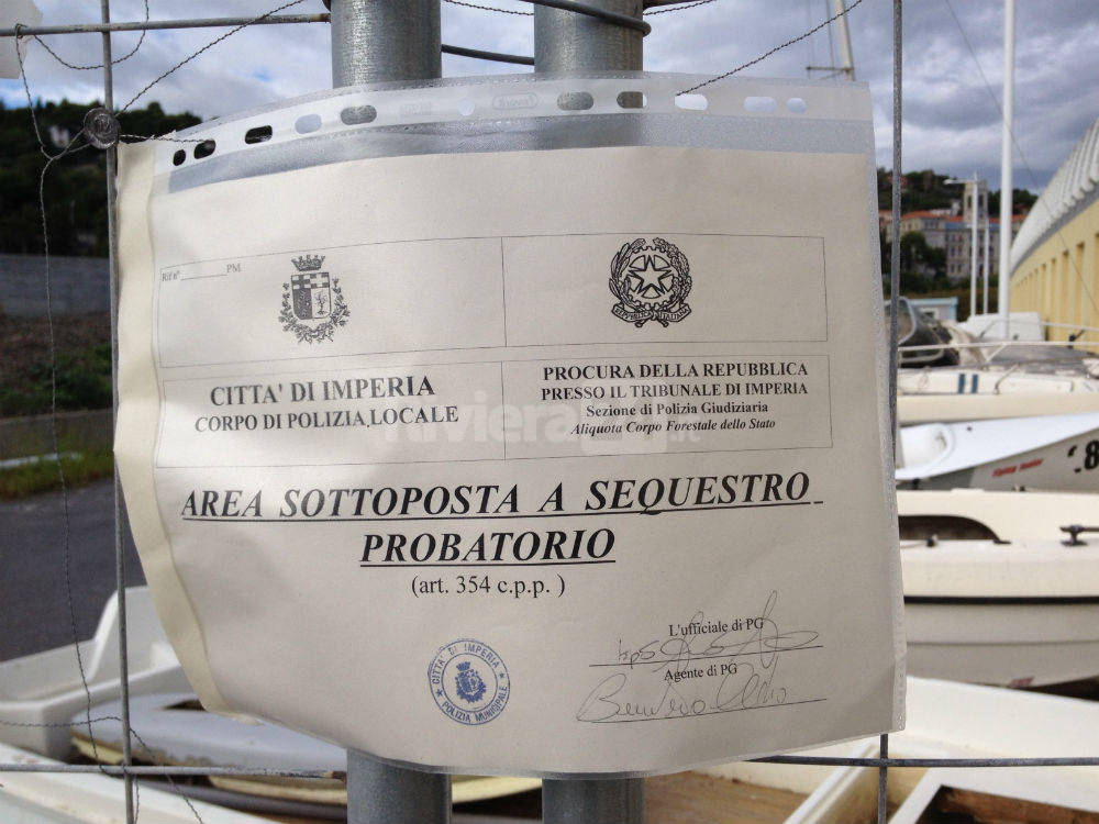 Sequestrata una “discarica” accanto ai cantieri del porto di Imperia