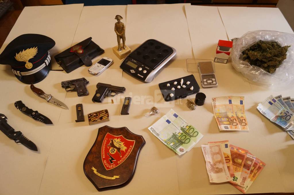 droga contanti carabinieri ventimiglia