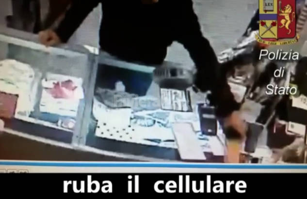 ladro cellulare telefono polizia 