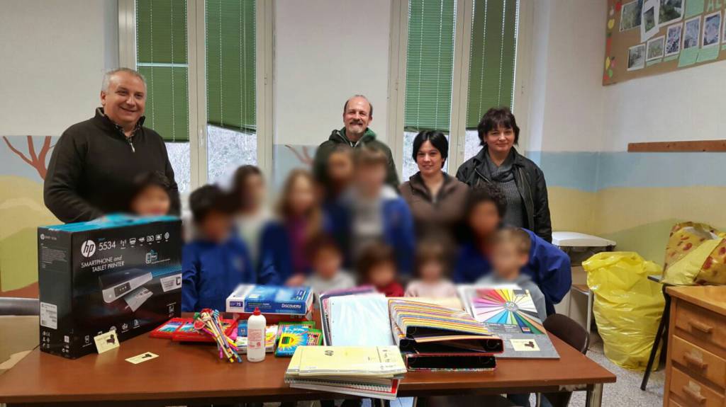 Donazione dell’associazione onlus Daniela Conte alla scuola di Molini di Triora