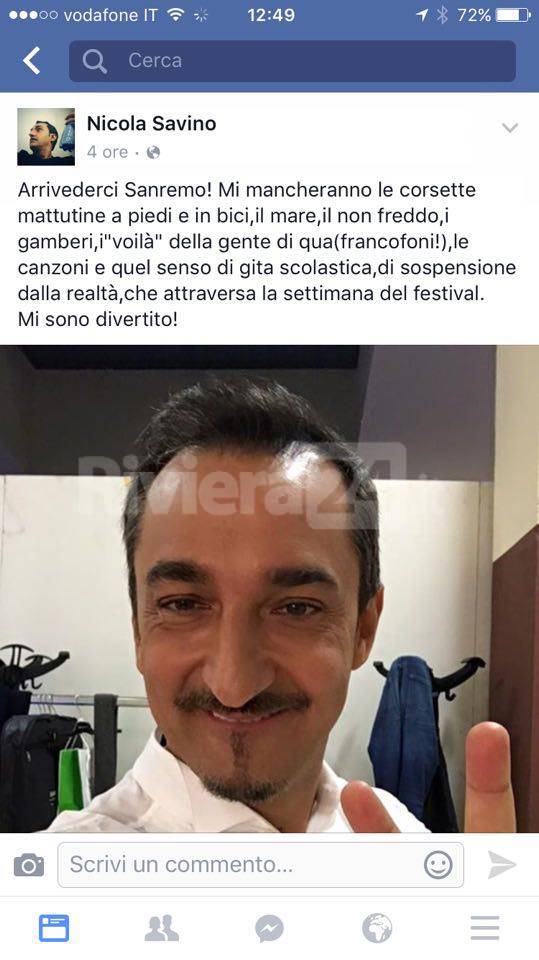 “Tutti amano Sanremo”, anche Nicola Savino