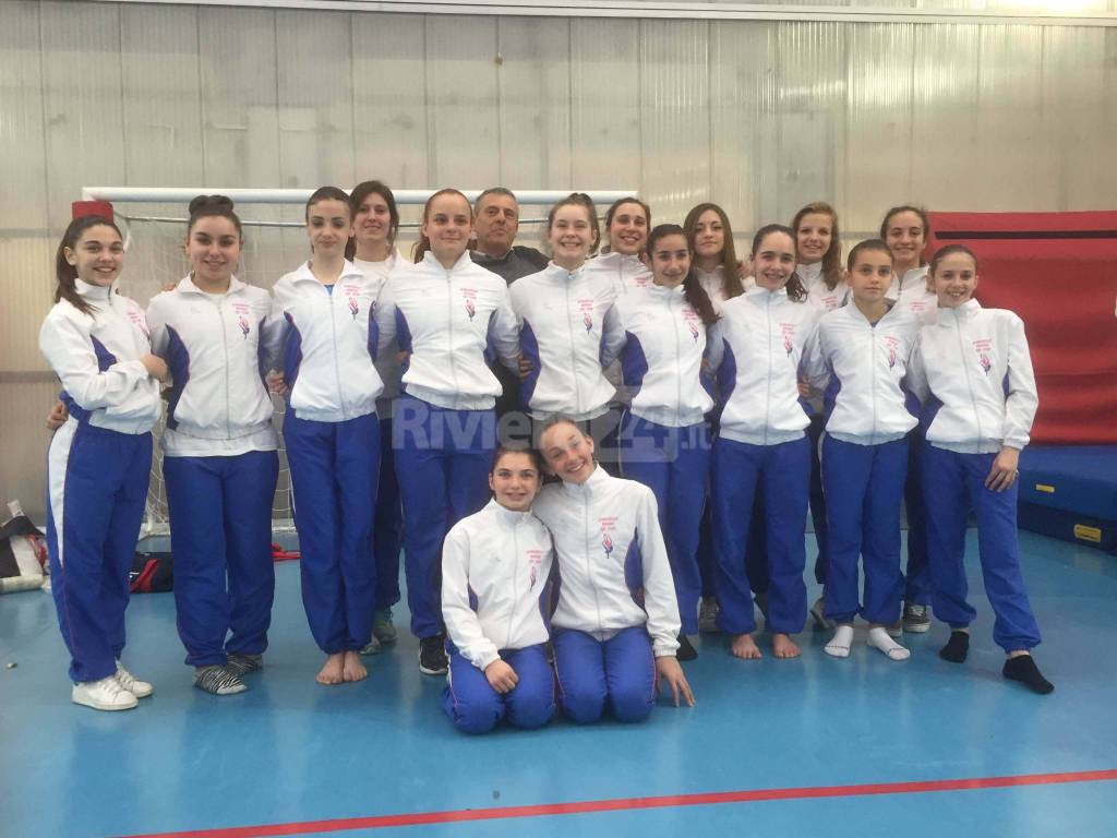 Molti impegni nel fine settimana scorso per l’Asd Ginnastica Riviera dei Fiori