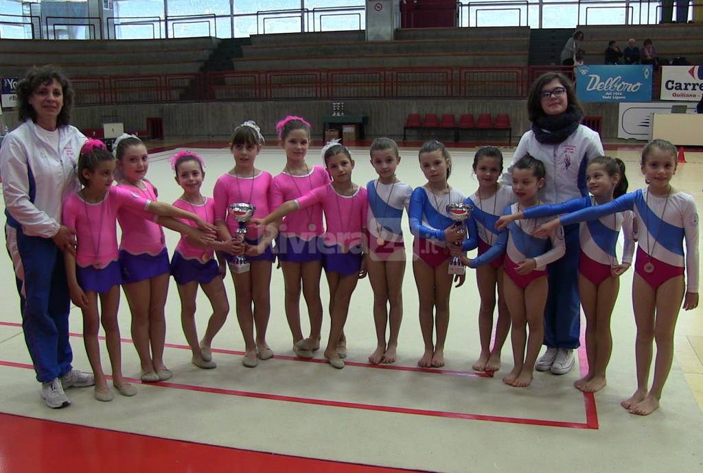 Molti impegni nel fine settimana scorso per l’Asd Ginnastica Riviera dei Fiori