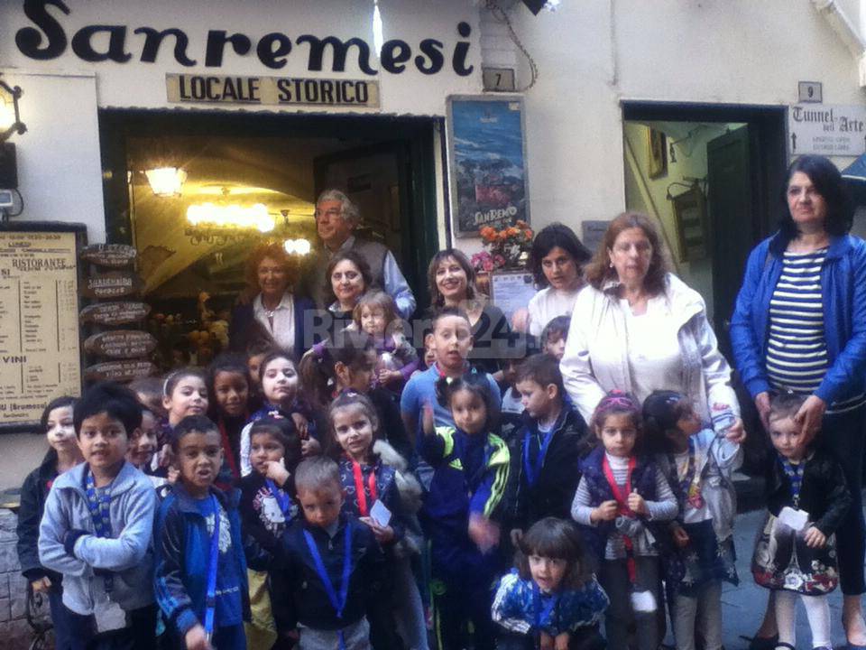 Alla scoperta delle botteghe storiche di Sanremo, a lezione con gli scolari della scuola di Santa Marta