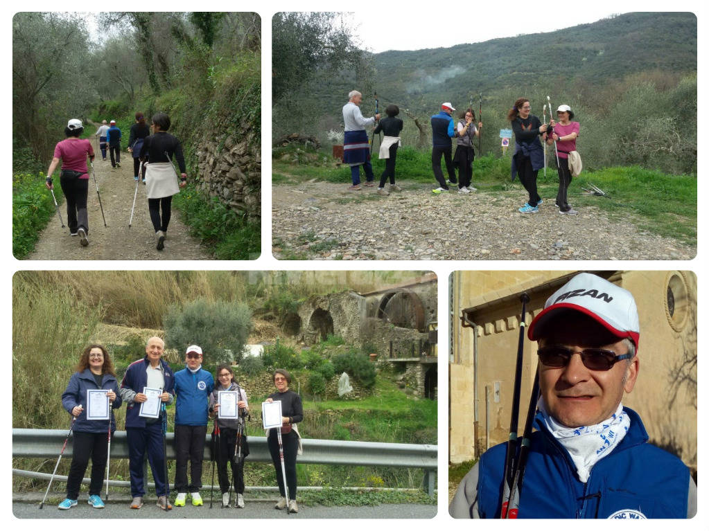 Arma di Taggia, alla scoperta del Nordic Walking con l&#8217;istruttore Dario Donatello