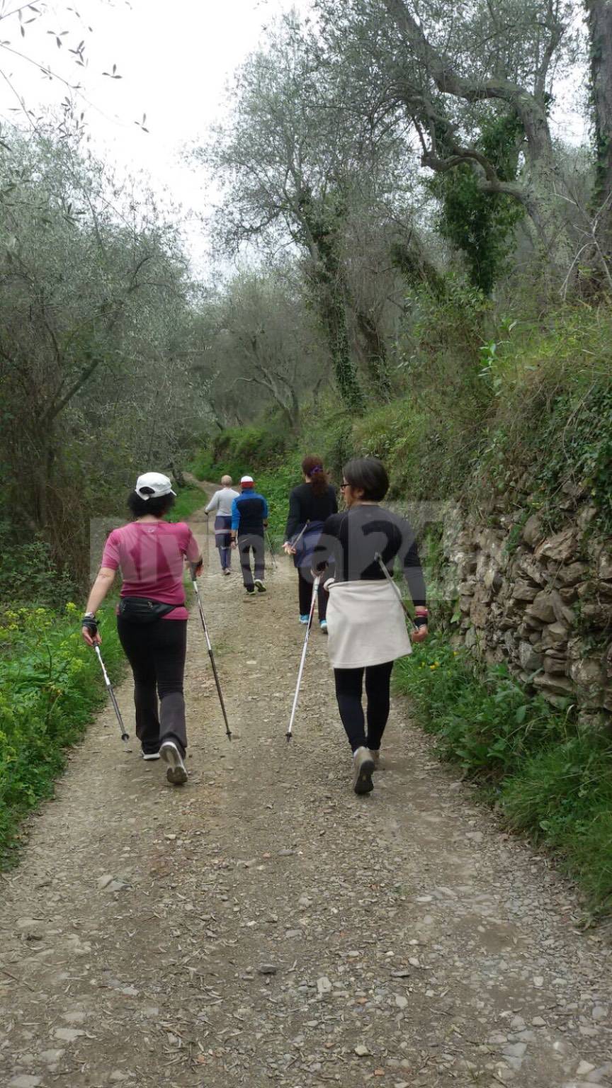 Passeggiata di Nordic Walking in Valle Argentina