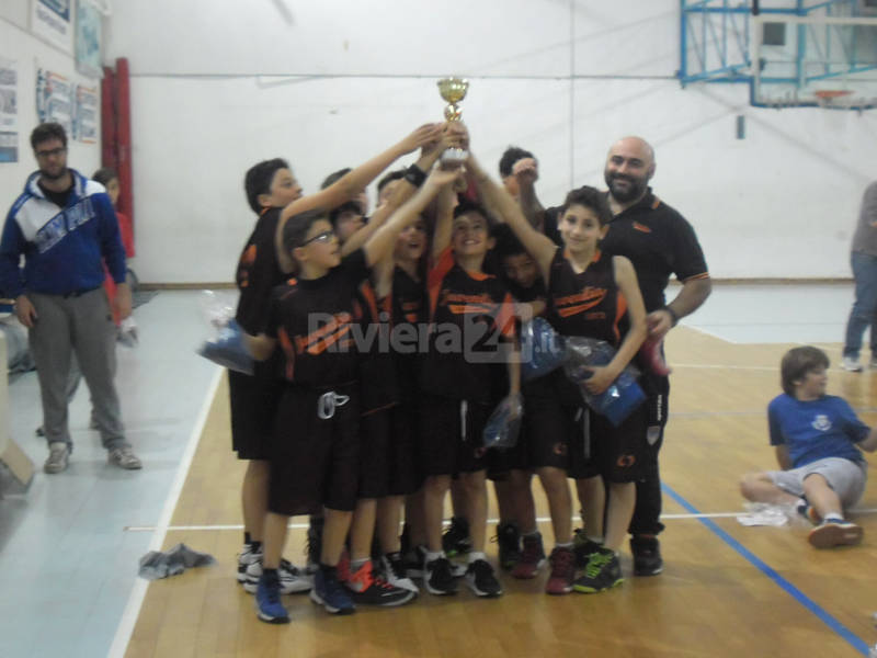 Grande soddisfazione per la buona riuscita del torneo quadrangolare di minibasket organizzato dall’Olimpia Basket Arma Taggia