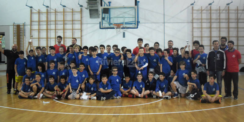 Grande soddisfazione per la buona riuscita del torneo quadrangolare di minibasket organizzato dall’Olimpia Basket Arma Taggia