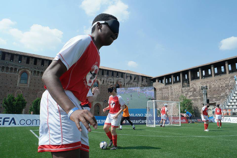 Non solo Real Madrid e Atletico in campo per la Champions, anche i ragazzi della Liguria Calcio non Vedenti