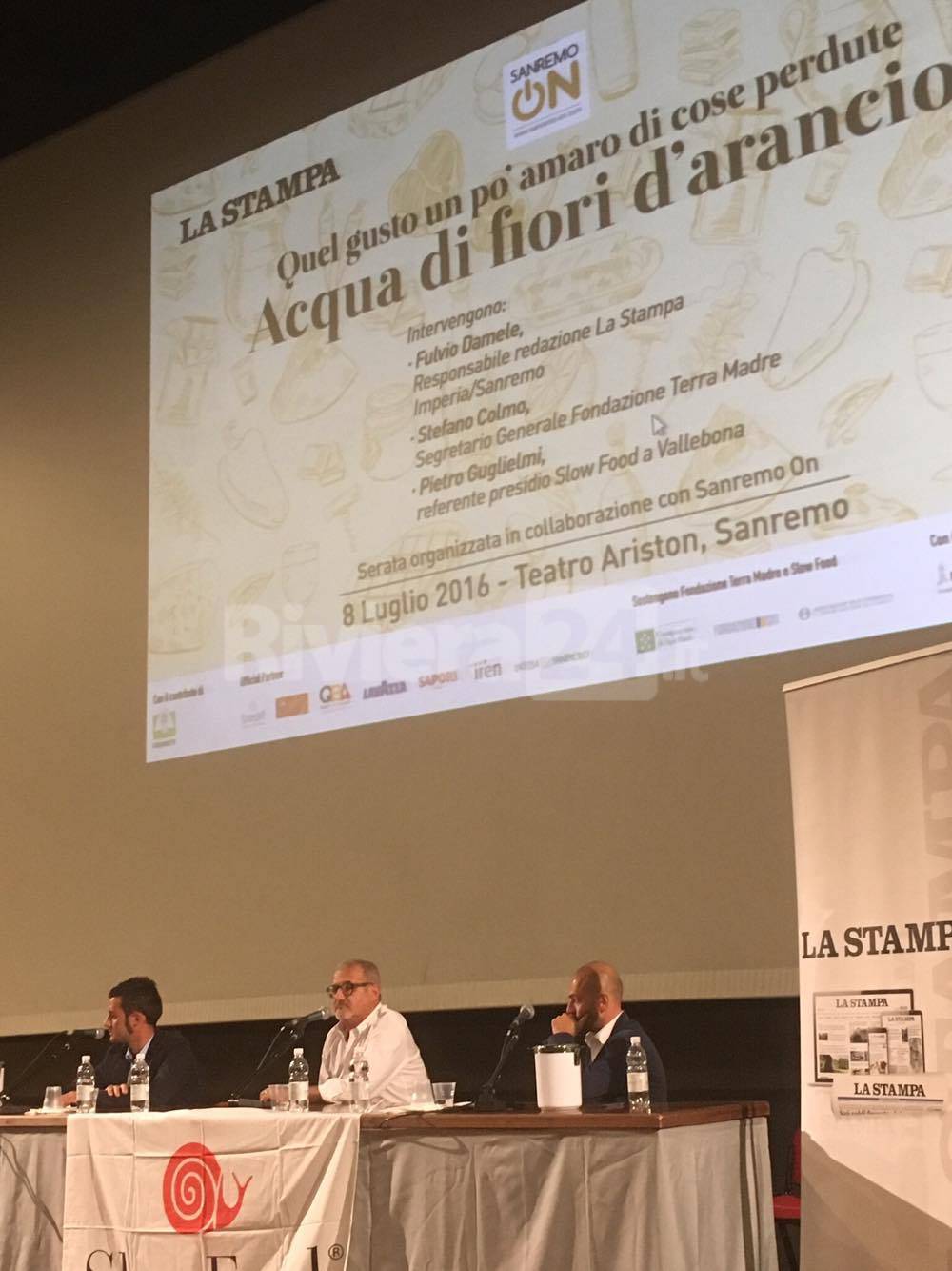 La Stampa e Sanremo On con Slow Food per esaltare i sapori di Riviera