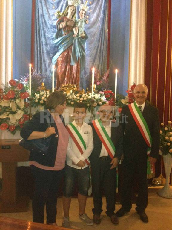 Il sindaco di Taggia Genduso a Verbicaro per la festa religiosa in onore della Madonna delle Grazie