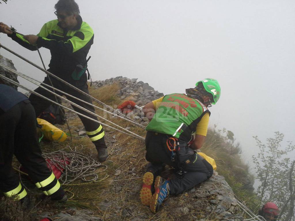 Recuperata l’escursionista caduta da un dirupo a Gouta