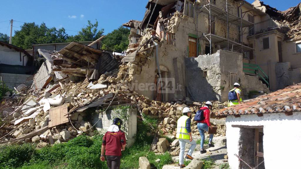 Quattro sono i tecnici partiti questa settimana da Imperia per aiutare i terremotati del centro Italia