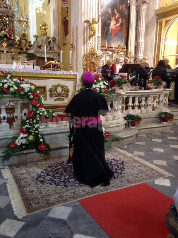 Festeggiamenti di Santa Caterina da Alessandria, il vescovo Borghetti in visita a Moltedo