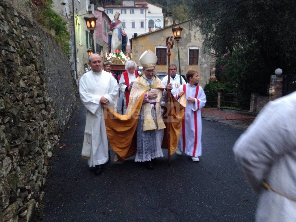 Festeggiamenti di Santa Caterina da Alessandria, il vescovo Borghetti in visita a Moltedo