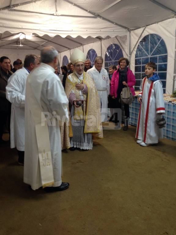 Festeggiamenti di Santa Caterina da Alessandria, il vescovo Borghetti in visita a Moltedo