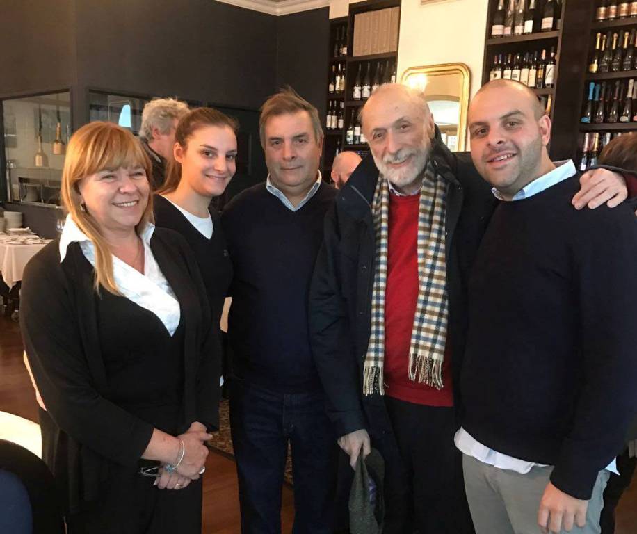 Carlo Petrini presidente di Slow Food a pranzo da Ittiturismo MB Patrizia