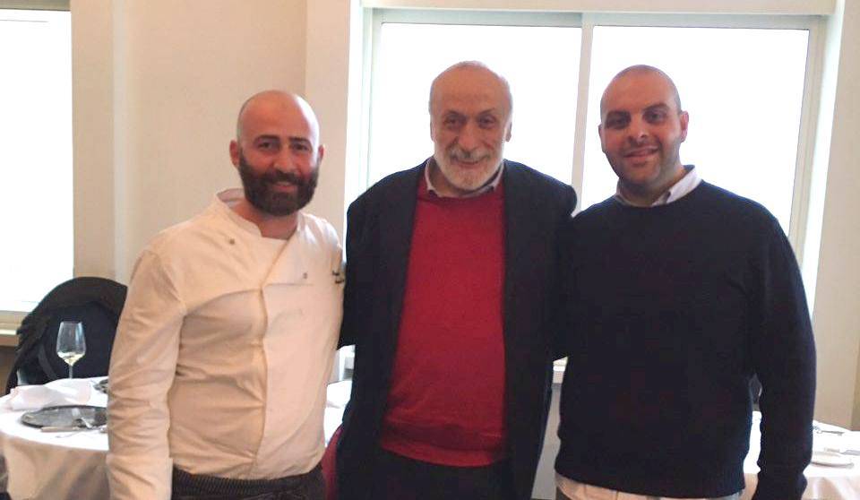 Carlo Petrini presidente di Slow Food a pranzo da Ittiturismo MB Patrizia