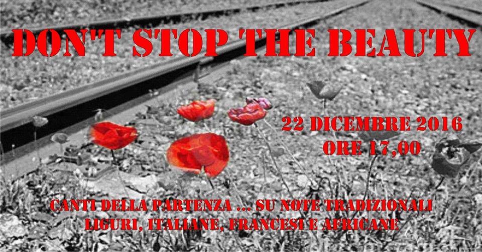 Ventimiglia, “Don’t stop the beauty”: performance musicale e canti della partenza giovedì in stazione