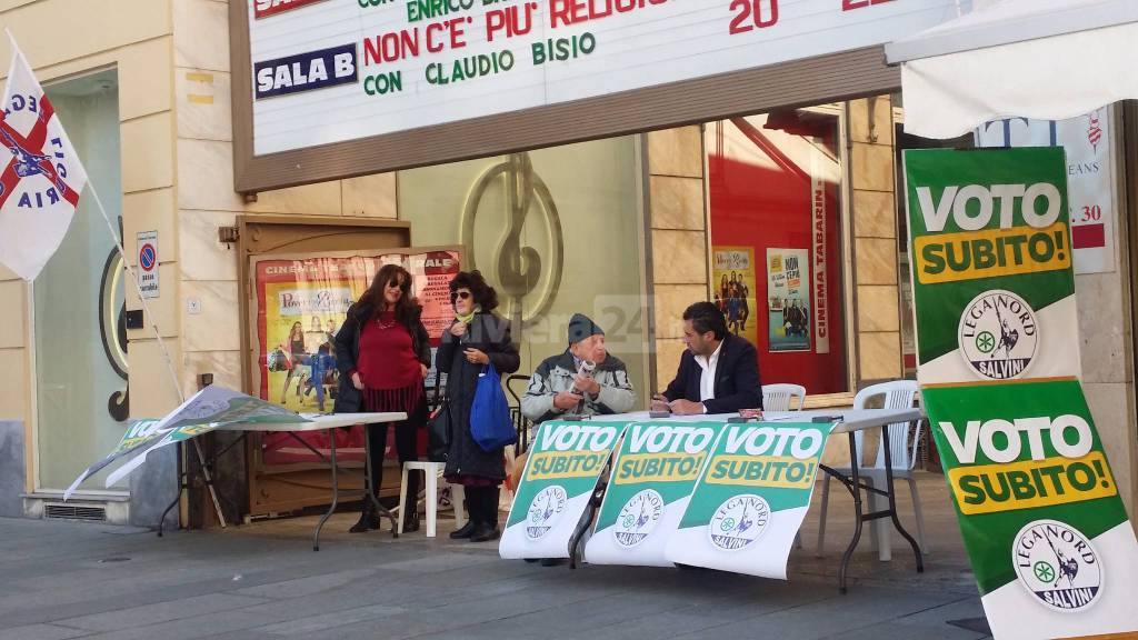 Riviera24 - Lega Nord Sanremo raccolta firme voto subito