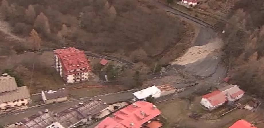 riviera24 - monesi vista dall'alto dopo alluvione novembre 2016