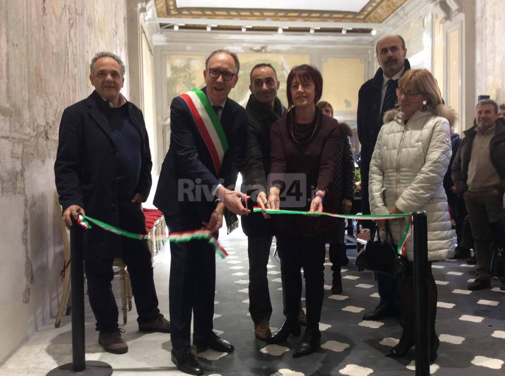 Sanremo, momento istituzionale di presentazione del recupero di Palazzo Nota