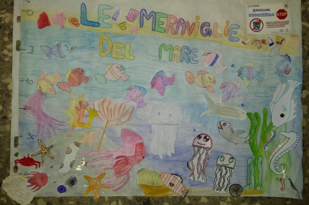 Diano Marina, riuscito il progetto “Ponente nel blu” per i bambini della scuola elementare di via Biancheri