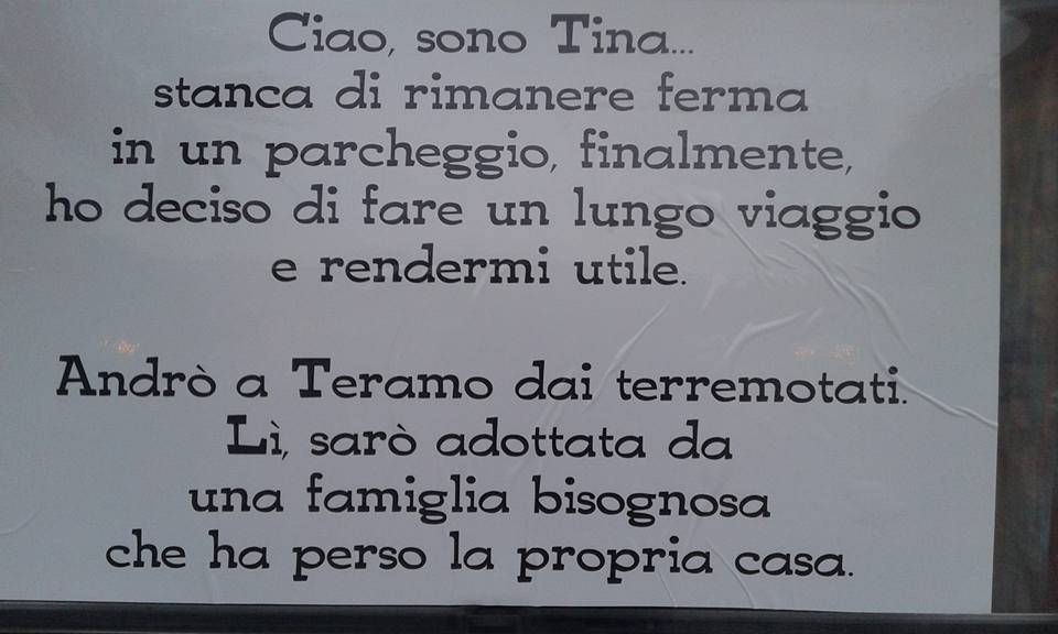 Da Ventimiglia a Teramo con una roulotte per i terremotati, Dario Colomba: “Andrà ad un’anziana che dorme in macchina”