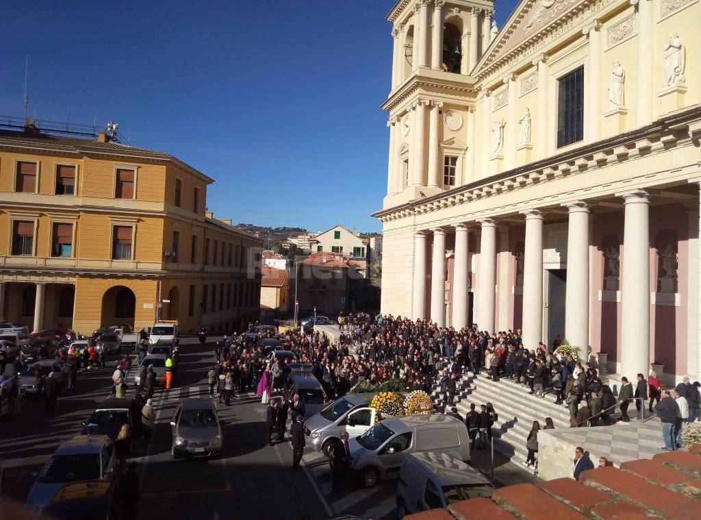 Imperia, funerale di Stefano Berté