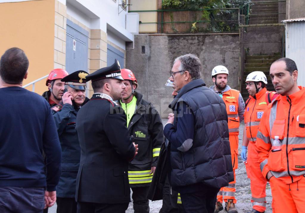 Incendio appartamento Palazzo Flora in via Mongioie a Sanremo