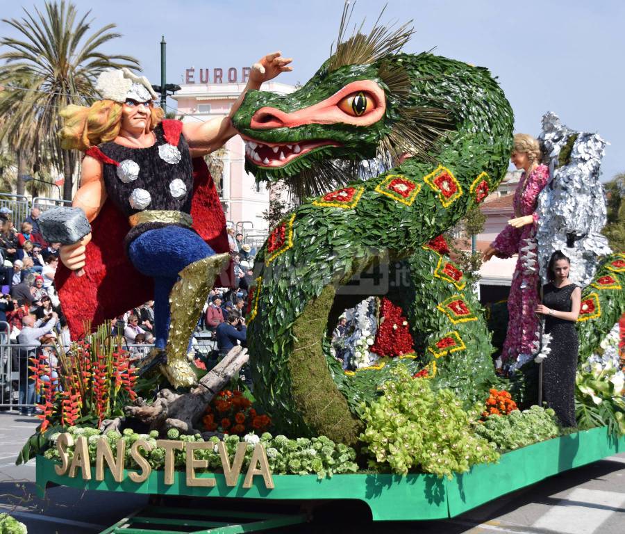 riviera24 - Sanremo in Fiore 2017, lo spettacolo dei carri fioriti