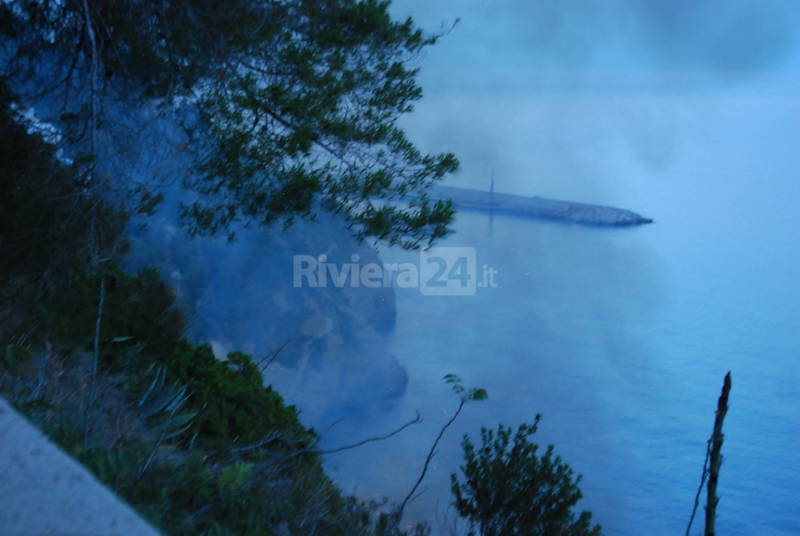 Incendio in località Calandre