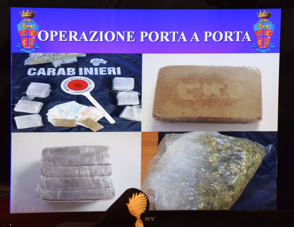 Operazione “Porta a Porta”, i carabinieri infliggono un duro colpo allo spaccio di droga