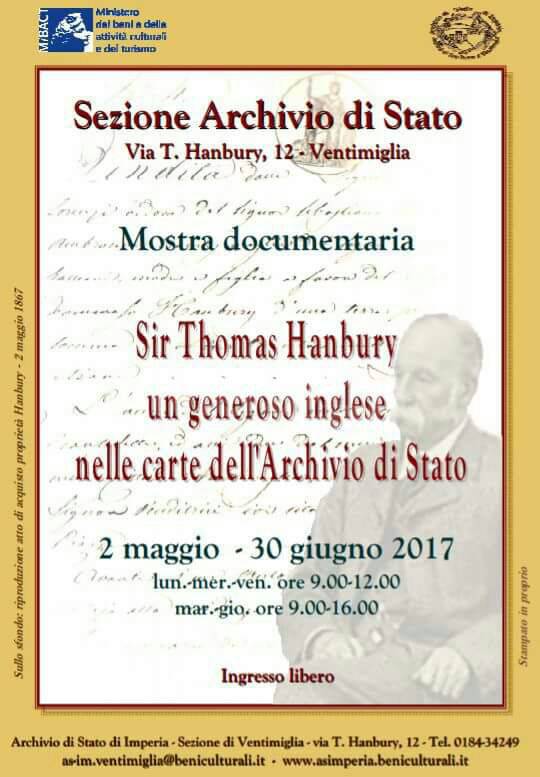 ‘Sir Thomas Hanbury: un generoso inglese’ per i 150° anni dei Giardini Hanbury