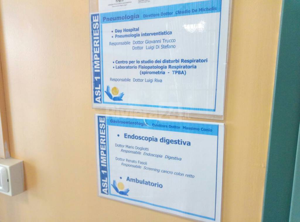 Reparto di Gastroenterologia dell’ospedale di Imperia