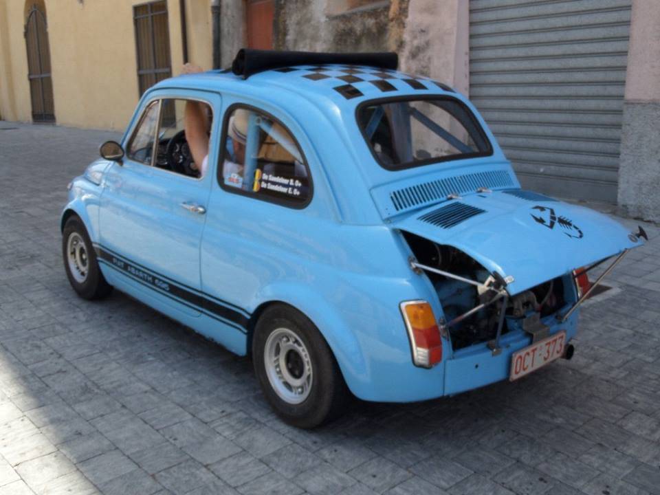 Fiat 500 tappa al Parasio di Imperia