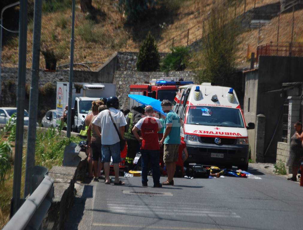 San Biagio della Cima, gravissimo incidente in moto: centauro in fin di vita