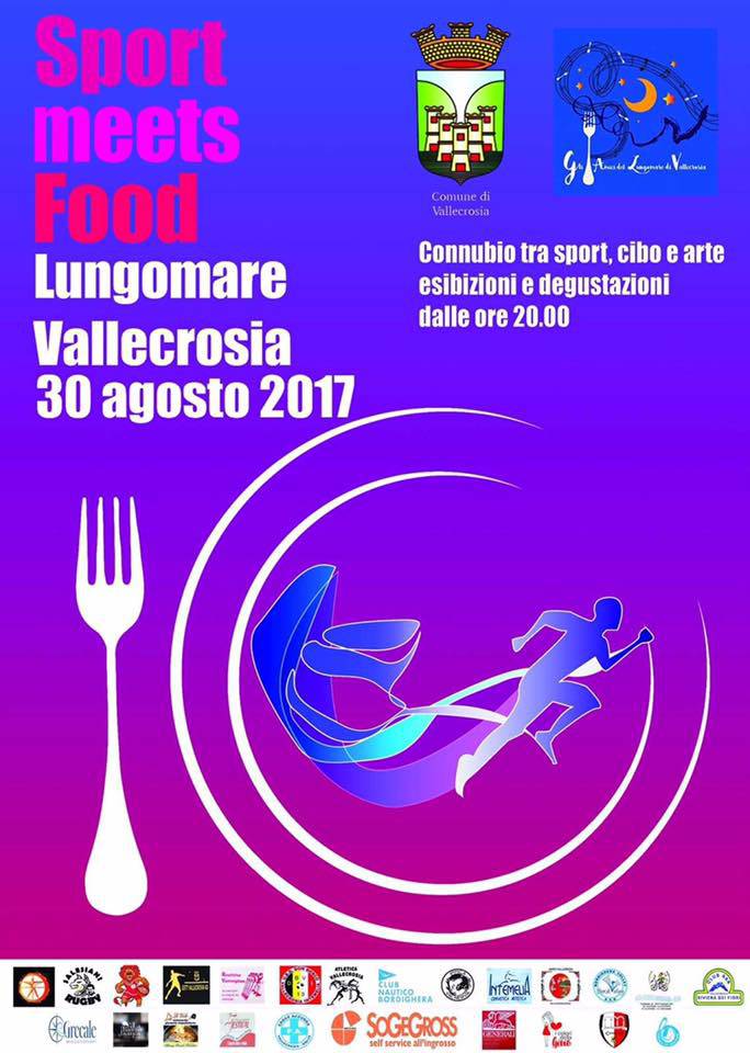 Mercoledì 30 agosto il lungomare di Vallecrosia si anima con “Sport Meets Food”