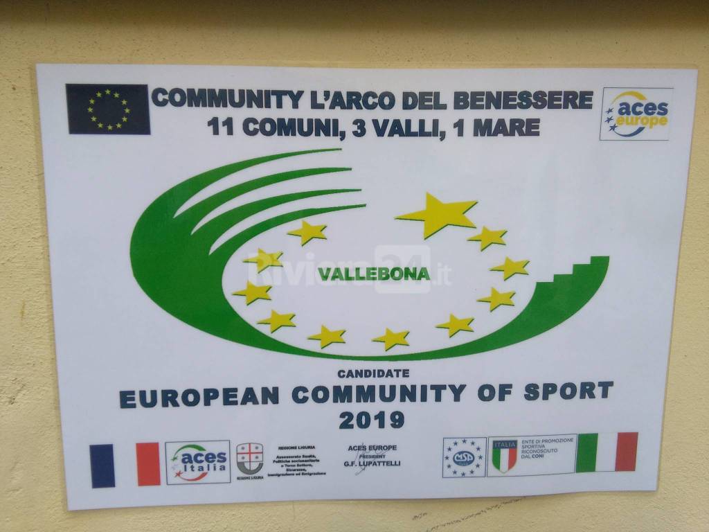 Gli undici comuni de “L’arco del Benessere” volano a Roma per il riconoscimento di “European Community of Sport 2019”